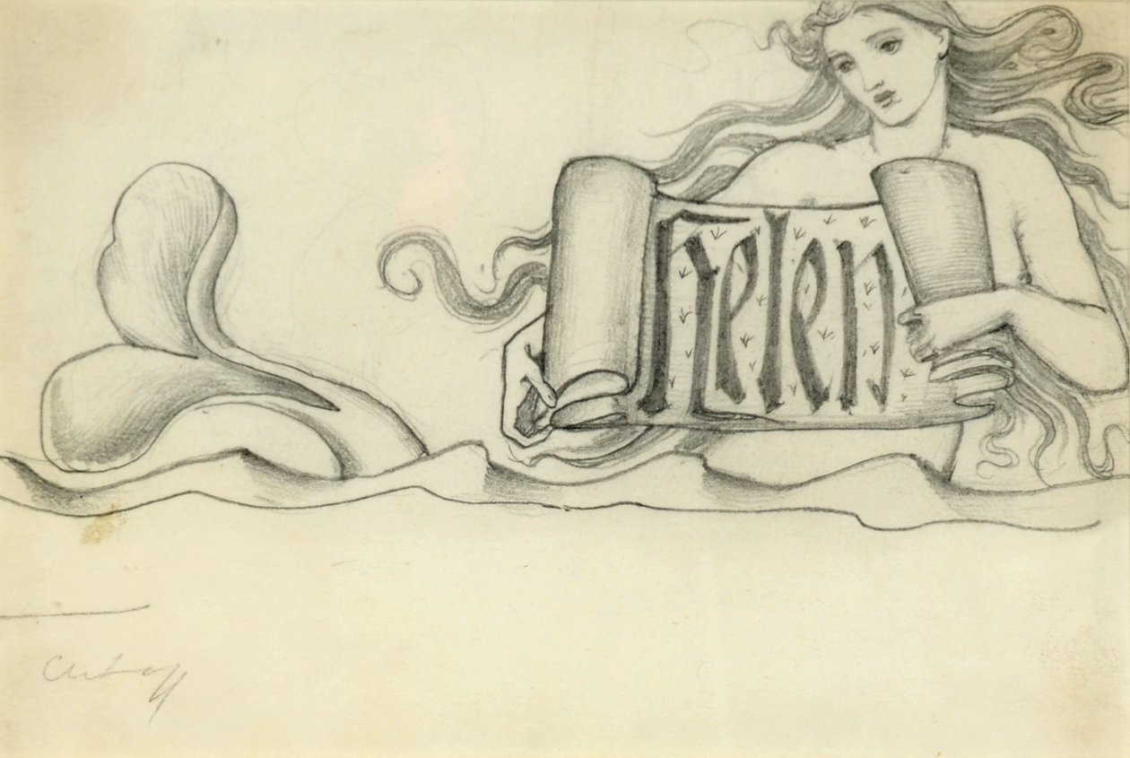Étude pour Hélène, c.1880 - Edward Burne Jones