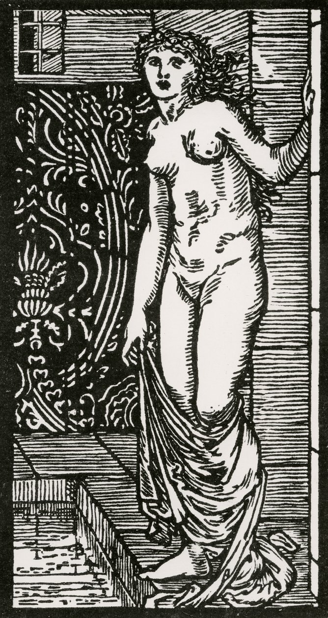 Psyché au bain, 1866 - Edward Coley after Burne Jones