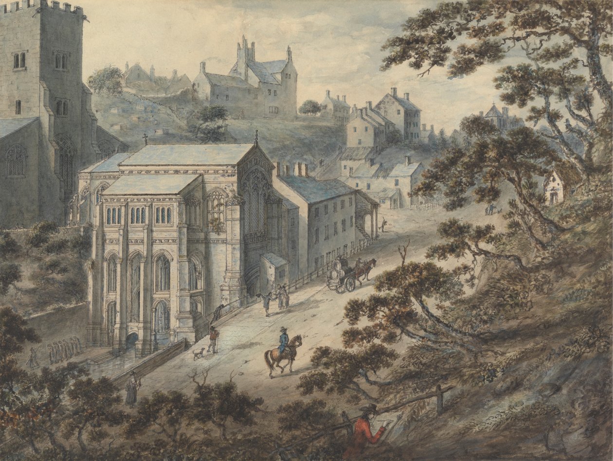 Le puits de Sainte Winifred, Holywell, Flintshire, Pays de Galles avec l