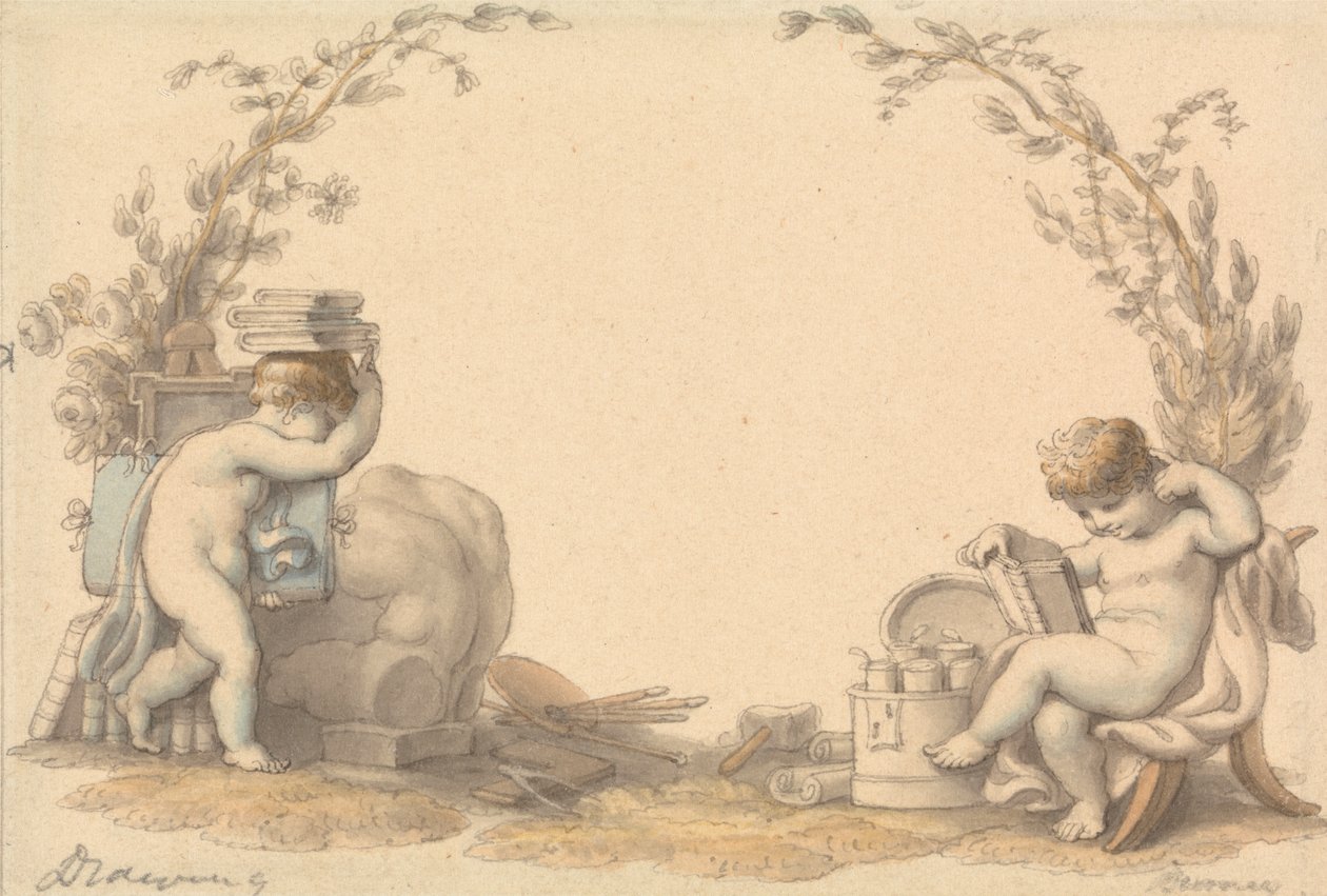 Allégorie du dessin - Edward Francis Burney