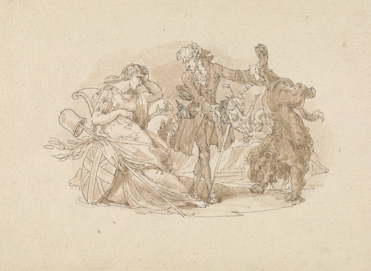 Scène théâtrale - Edward Francis Burney