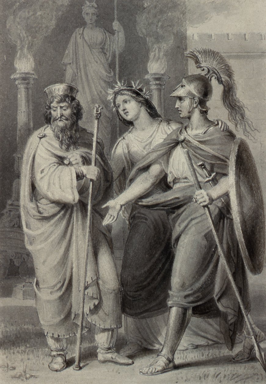 Guerrier accompagné d