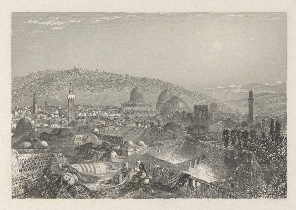 Jérusalem depuis le couvent latin - Edward Francis Finden