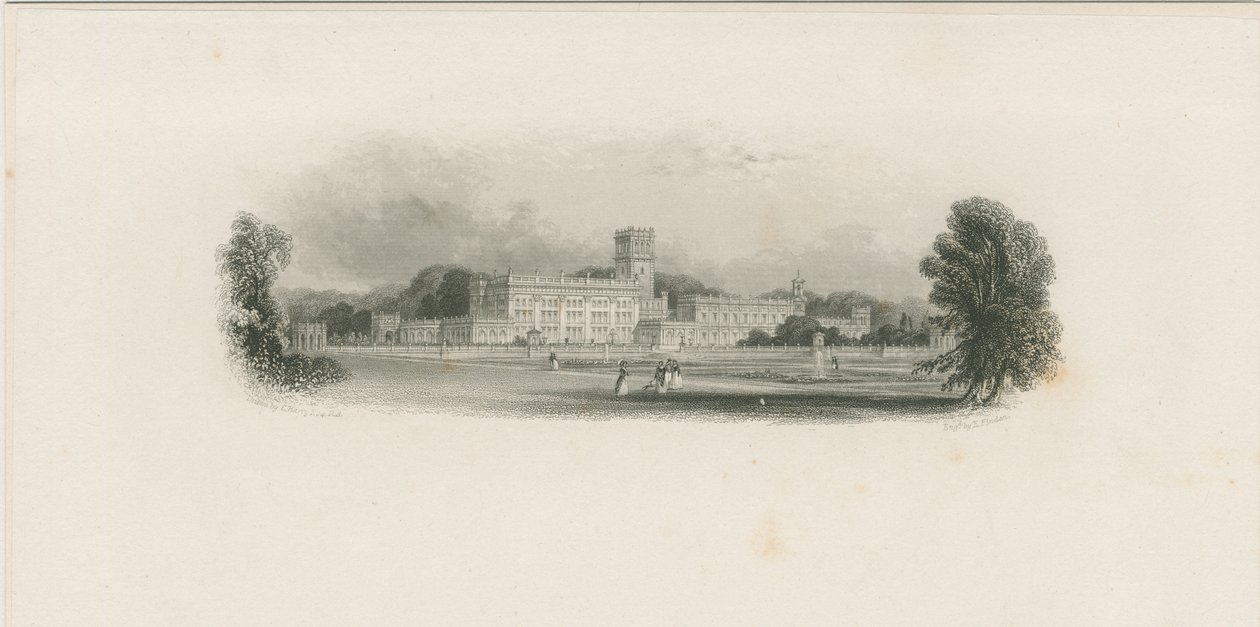 Trentham Hall - Edward Francis Finden