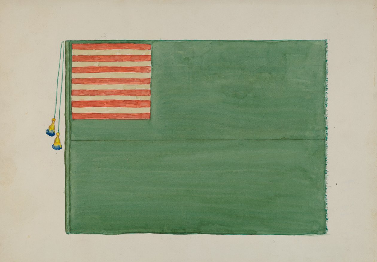Drapeau révolutionnaire, vers 1936 - Edward Grant