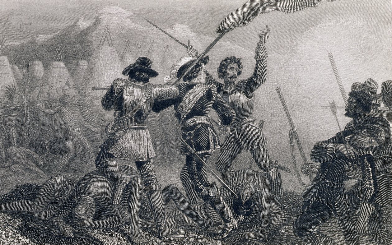 La guerre des Pequots, 1636, de 