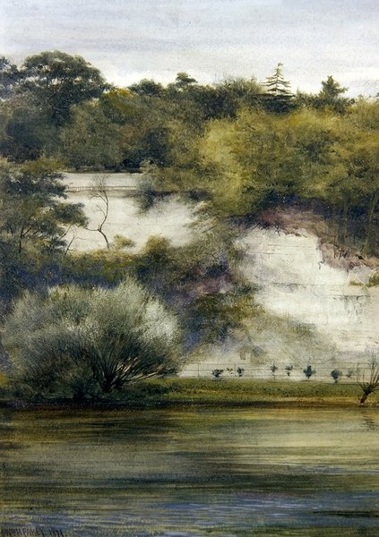 Au bord de la rivière - Edward Henry Fahey