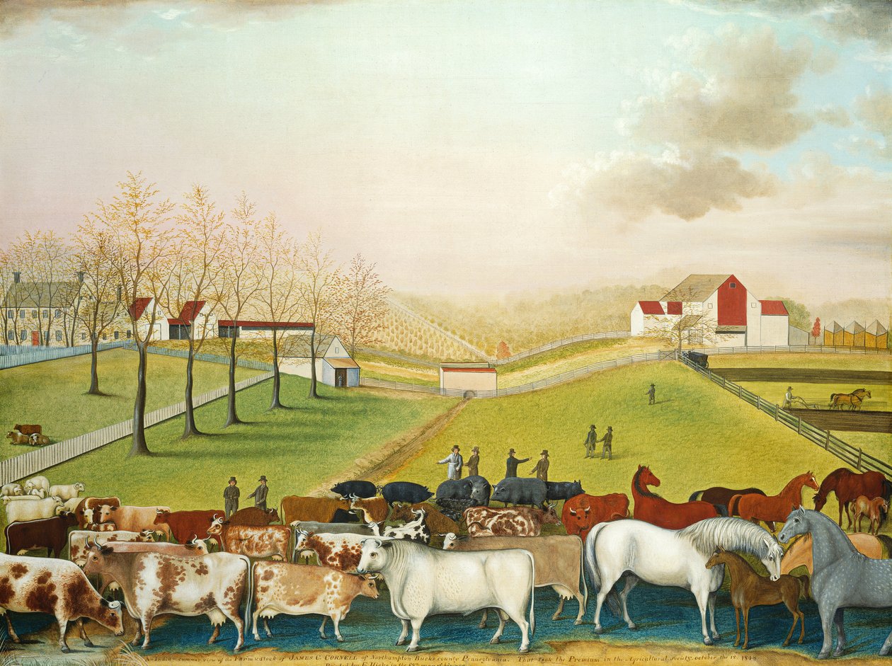 La ferme Cornell - Edward Hicks