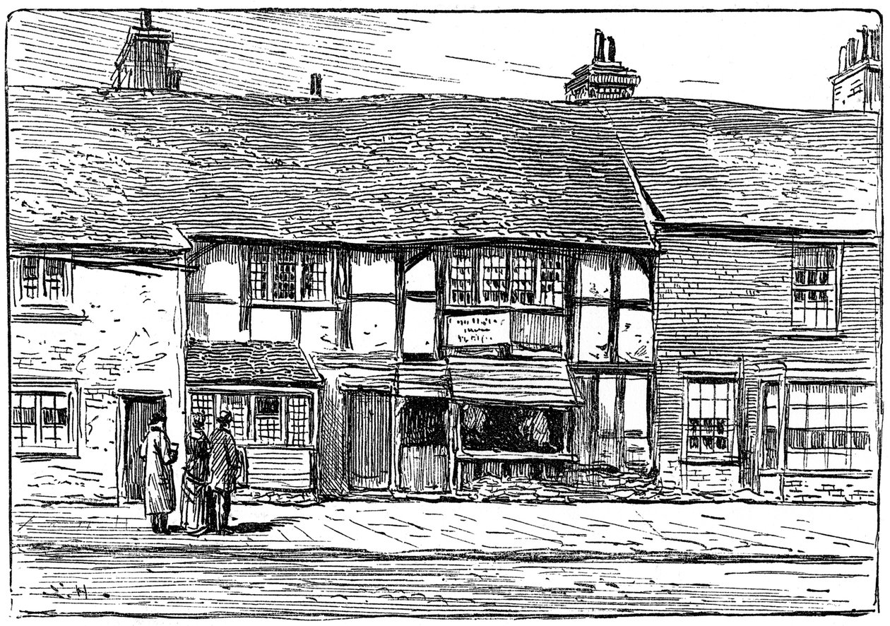 Lieu de naissance de Shakespeare avant restauration, Stratford-upon-Avon, Warwickshire - Edward Hull