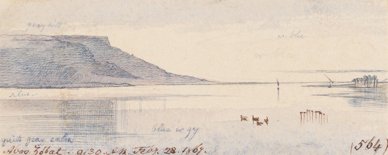 Aboo Zobat ; 9 h 30, le 28 février 1867 (564) - Edward Lear
