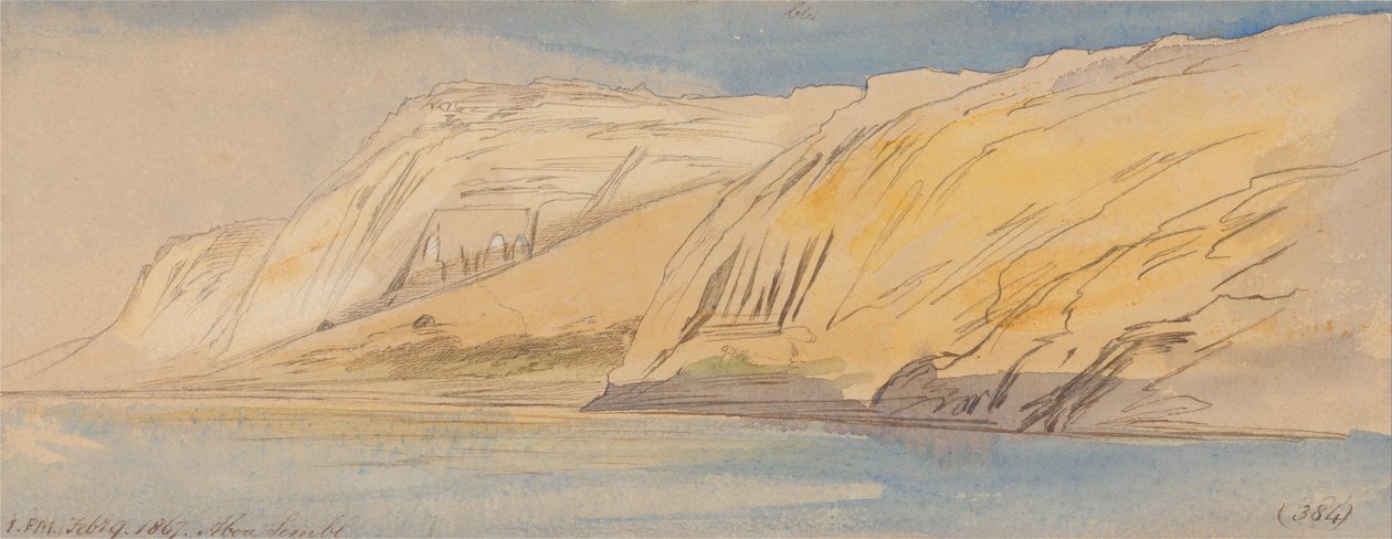 Abou Simbel, 13 heures, 9 février 1867 (384) - Edward Lear