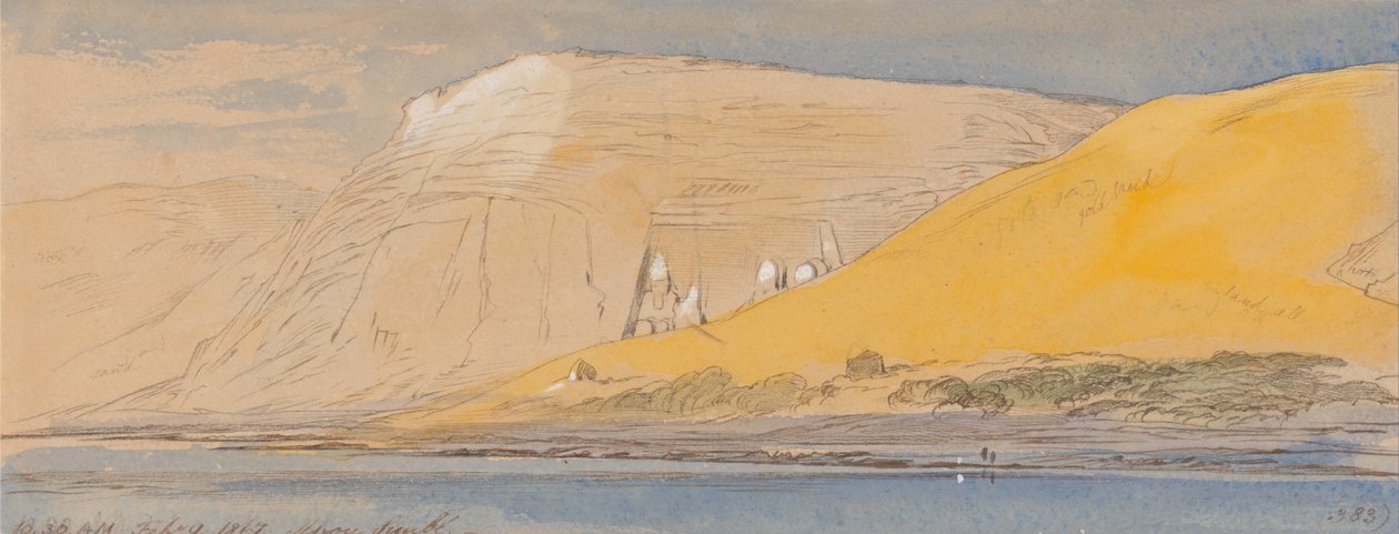 Abou Simbel, 10h30, 9 février 1867 (383) - Edward Lear