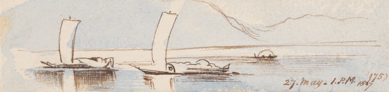 Bateaux, 13 h, le 27 mai 1867 (175) - Edward Lear