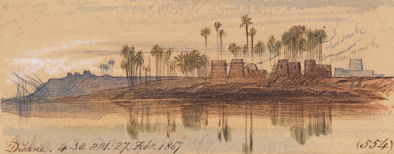 Dishne ; 16 h 30, le 27 février 1867 (554) - Edward Lear