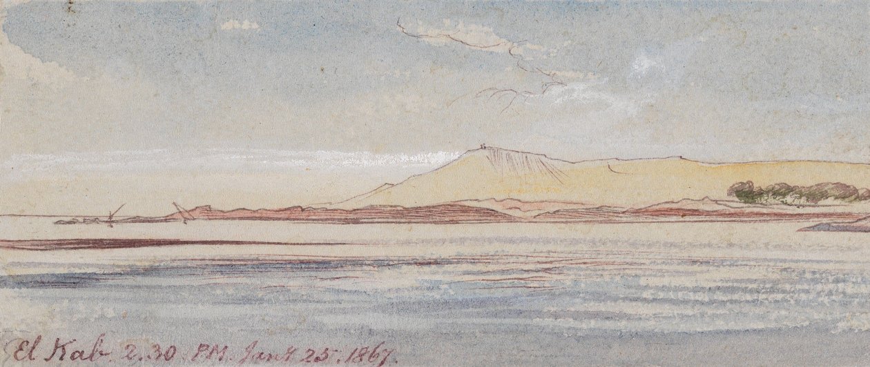 El Kab ; 14 h 30, le 25 janvier 1867 - Edward Lear
