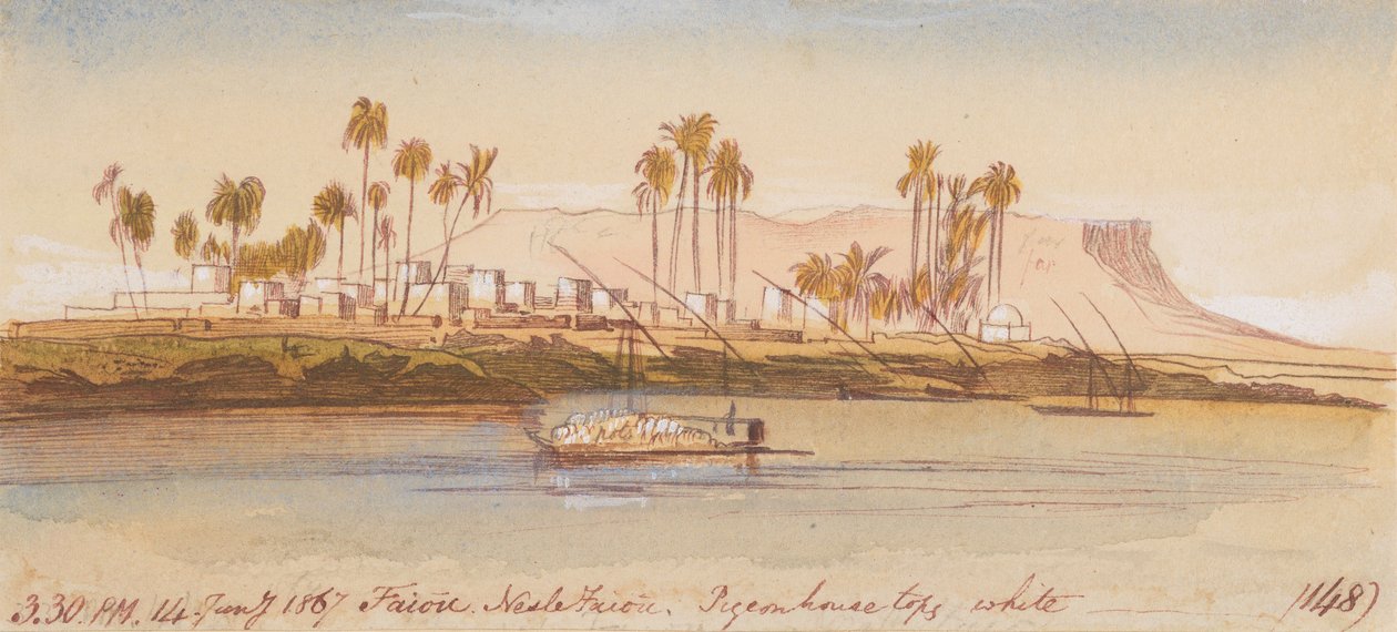 Faiou Nesle Faiou ; 15 h 30, le 14 janvier 1867 (148) - Edward Lear
