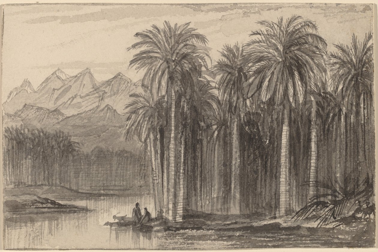 Figures partant en canoës d