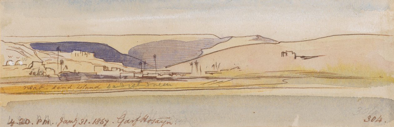 Garf Hosayn ; 16 h 20, le 31 janvier 1867 (304) - Edward Lear
