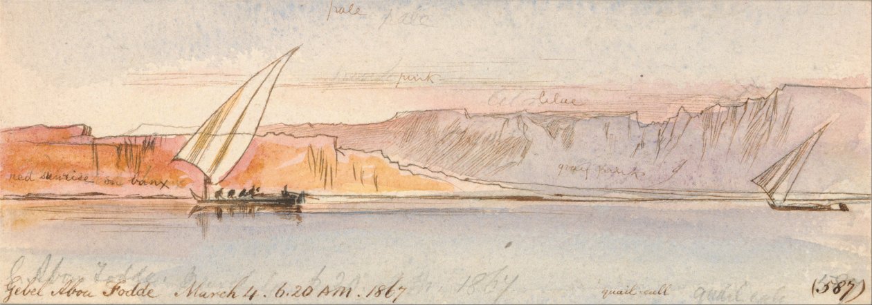 Djebel Abu Fodde - Edward Lear