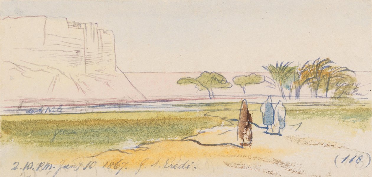 Gebel S. Eredi ; 14 h 10, le 10 janvier 1867 (118) - Edward Lear