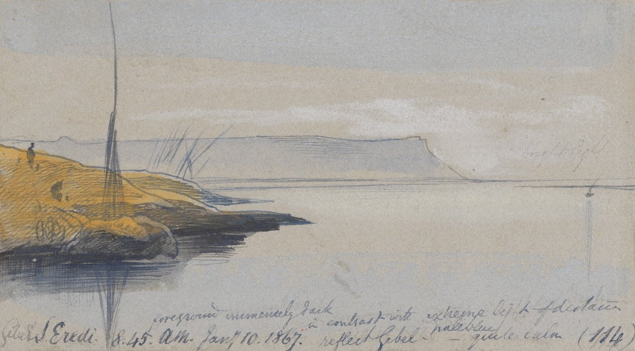 Gebel S. Eredi ; 8 h 45, le 10 janvier 1867 (114) - Edward Lear