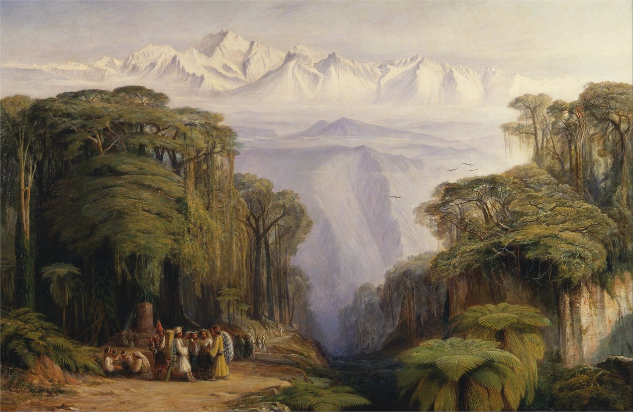 Kangchenjunga depuis Darjeeling - Edward Lear