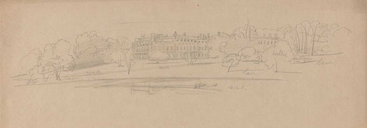 Knowsley Hall - Edward Lear