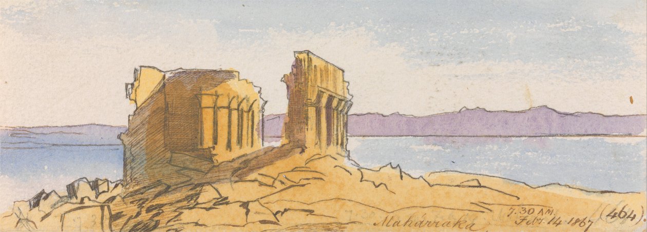 Maharraka, 7h30, 14 février 1867 (464) - Edward Lear