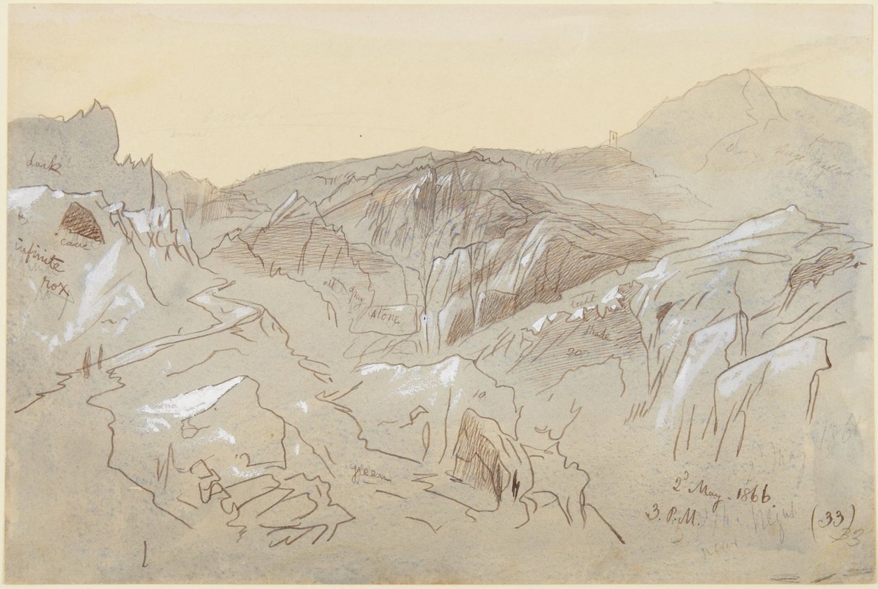 Les montagnes de Dalmatie - Edward Lear