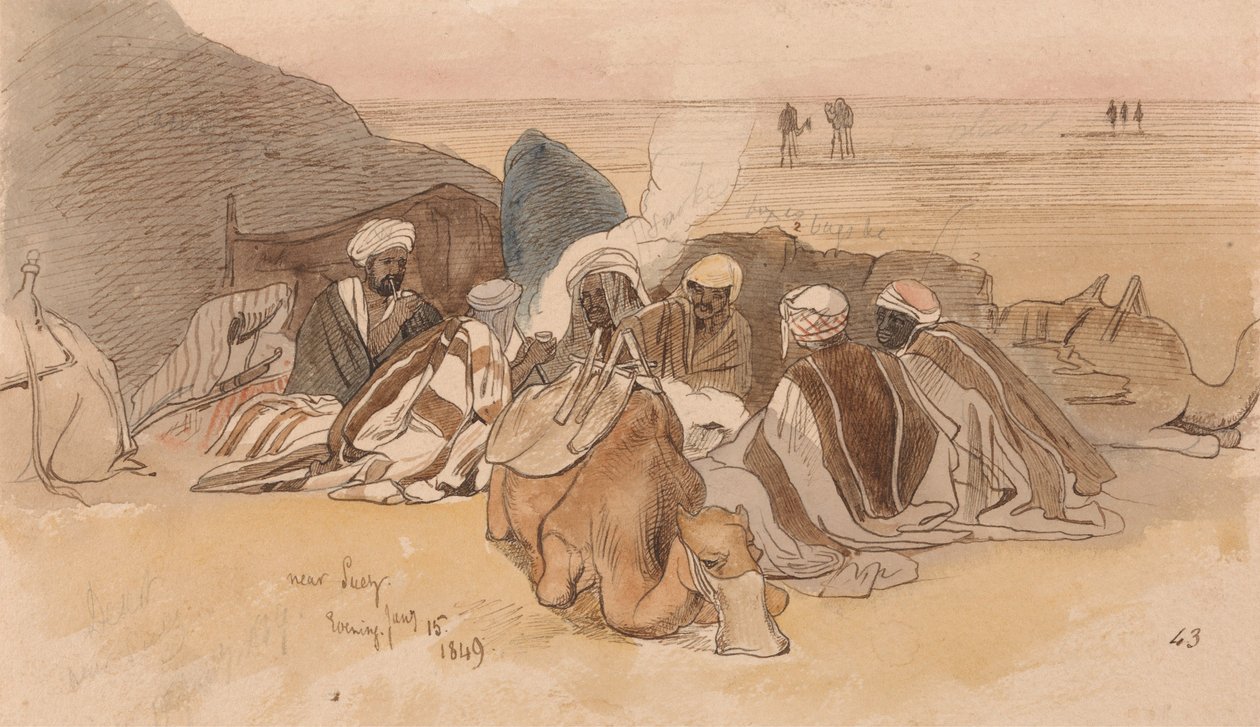 Près de Suez, dans la soirée du 15 janvier 1849 (43) - Edward Lear