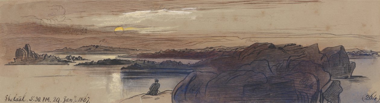 Shelaal, 5h30, 29 janvier 1867 (264) - Edward Lear