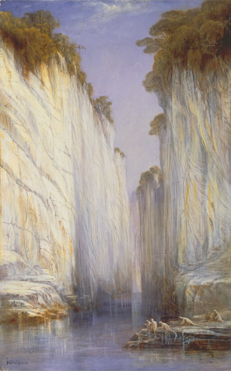 Les rochers de marbre - Nerbudda Jubbolpore - Edward Lear