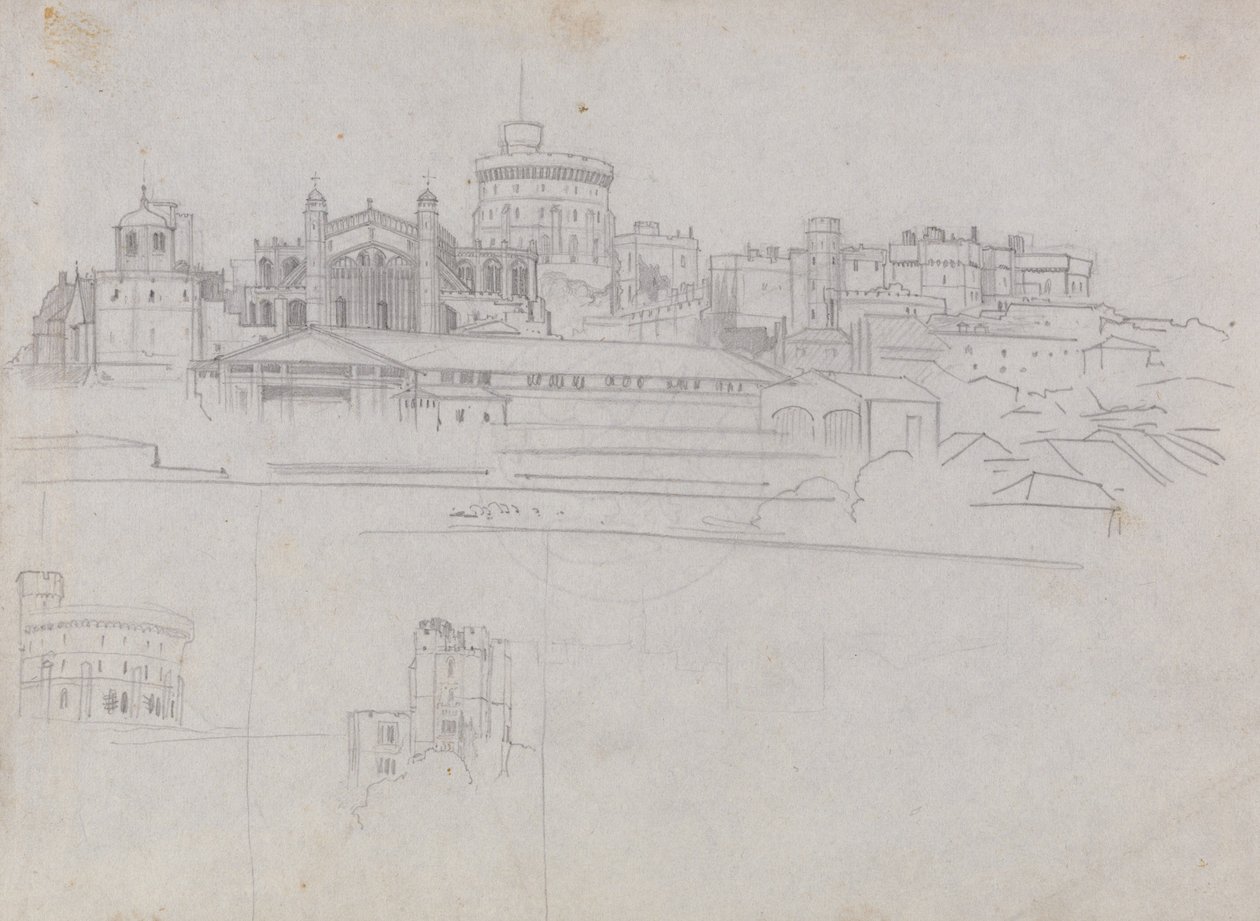 Le château de Windsor - Edward Lear