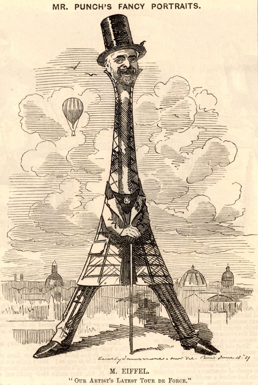 Caricature de Gustave Eiffel - Edward Linley Sambourne