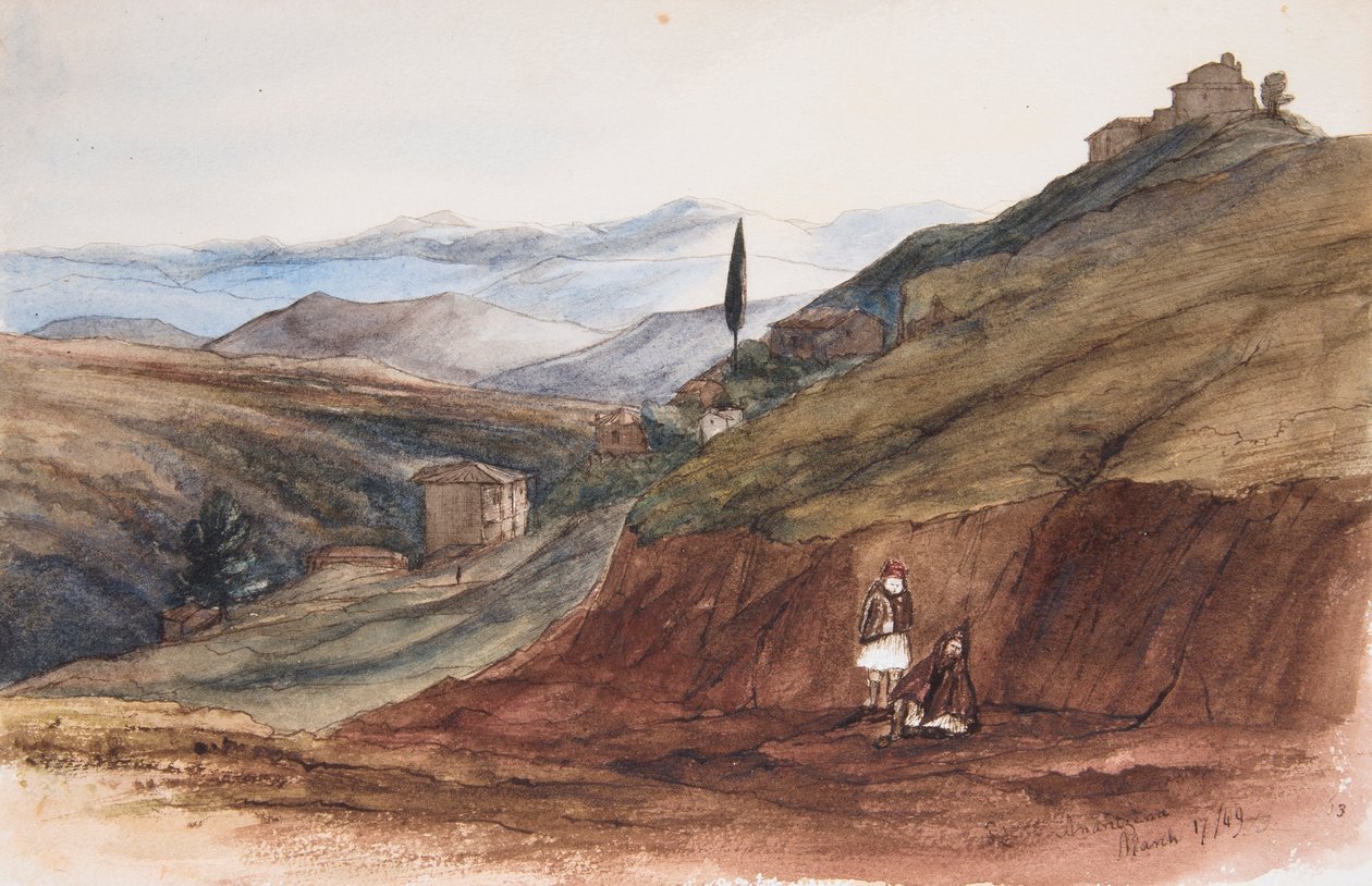 Andritzena - Edward & Lushington Franklin (1823-1901) Lear
