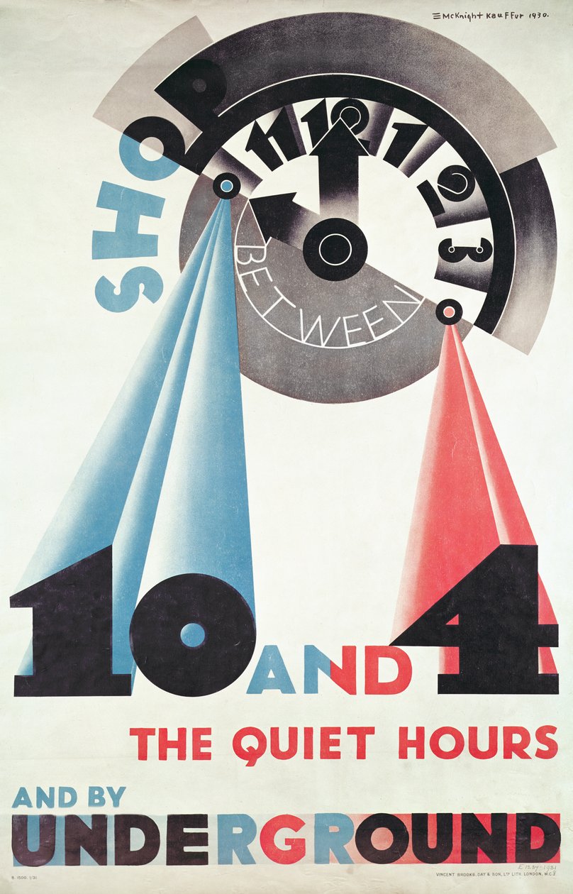Publicité pour le métro de Londres - Edward McKnight Kauffer