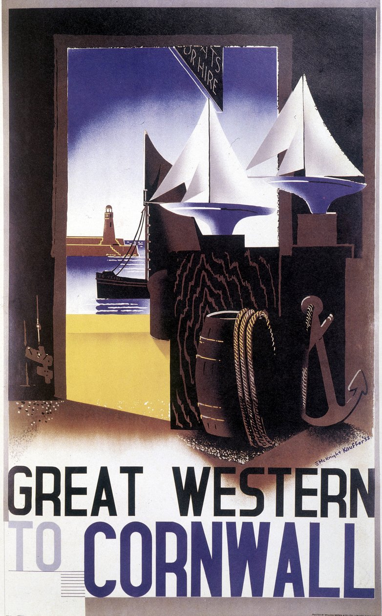 Great Western à Cornouailles - Edward McKnight Kauffer