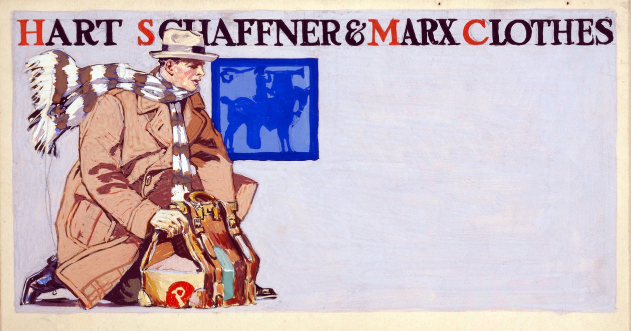 Publicité pour les vêtements Hart, Schaffner & Marx, pub. 1900 - Edward Penfield