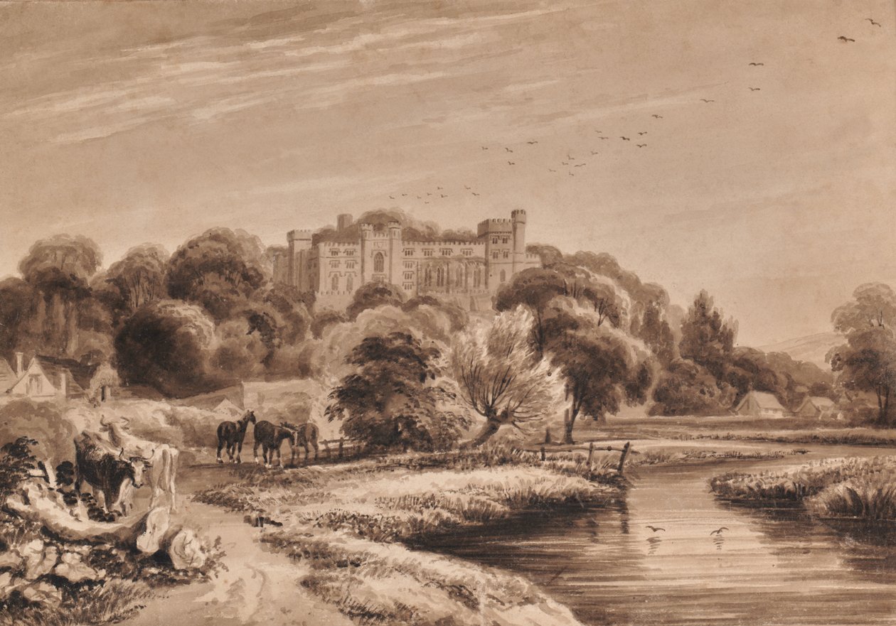 Paysage avec vaches et chevaux - Edward Pretty