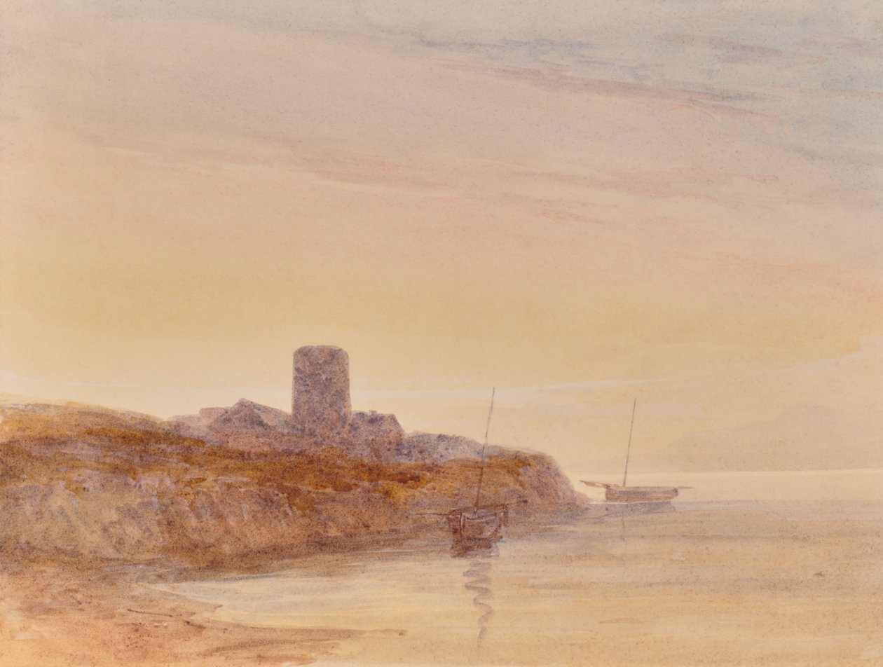 Paysage marin avec tour - Edward Pretty