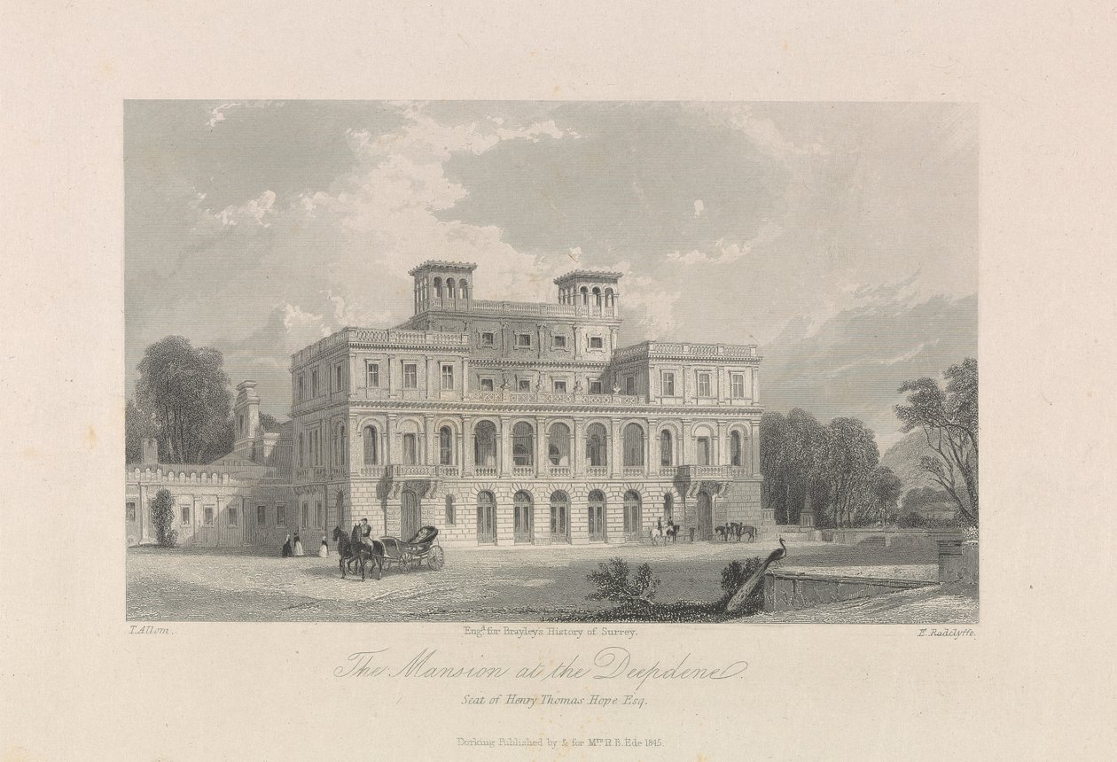Le Manoir à Deepdene. Siège de Henry Thomas Hope, Esq. - Edward Radclyffe