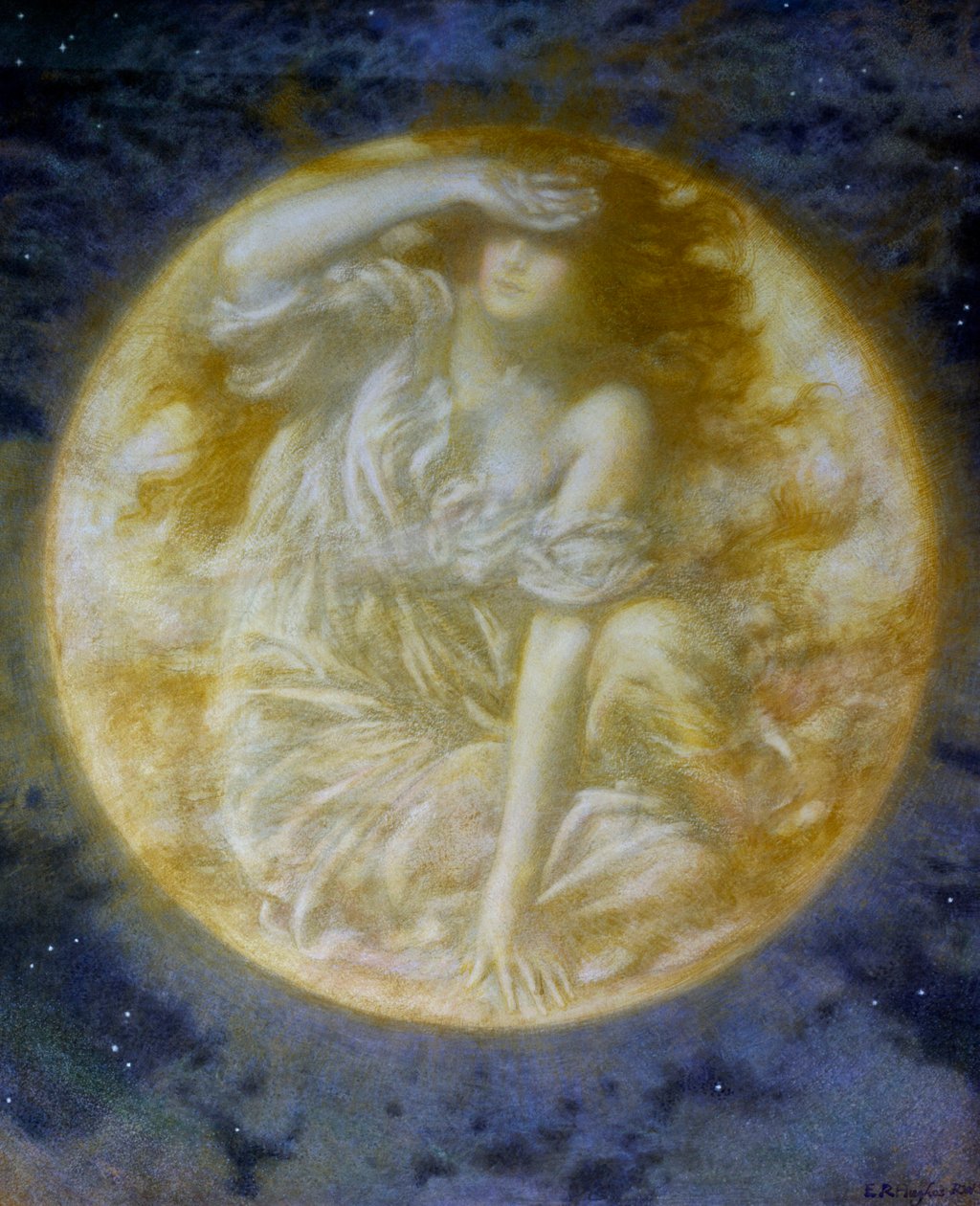 "Lune radieuse" (Radiant Moon) Peinture d