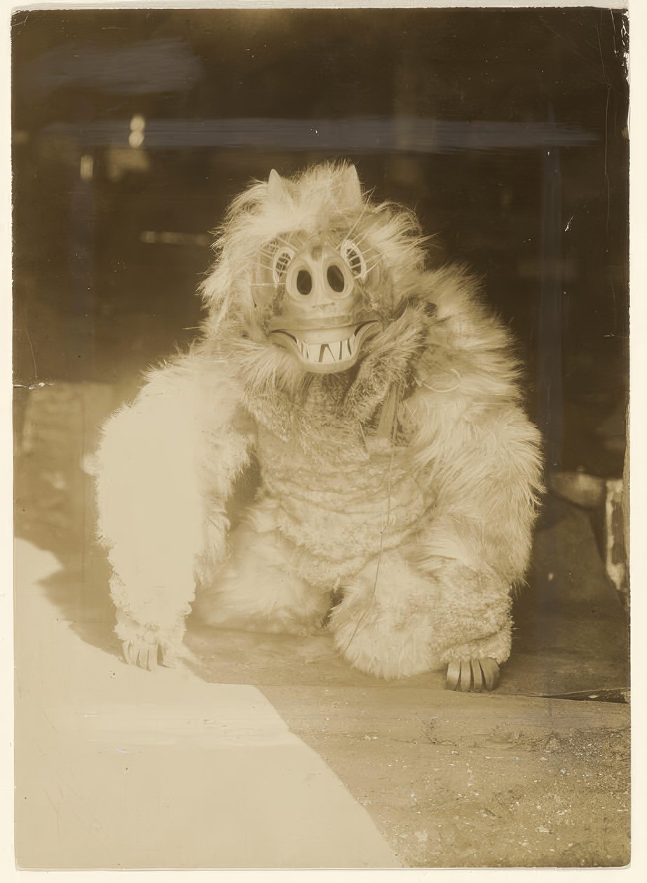 Dans le masque de loup - Edward S. Curtis