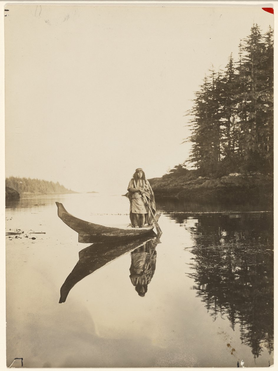 [Longtemps mon robuste esquif affronte vague et marée] - Edward S. Curtis