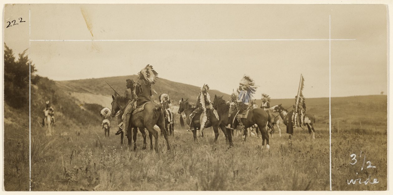 Hommes à cheval - Edward S. Curtis