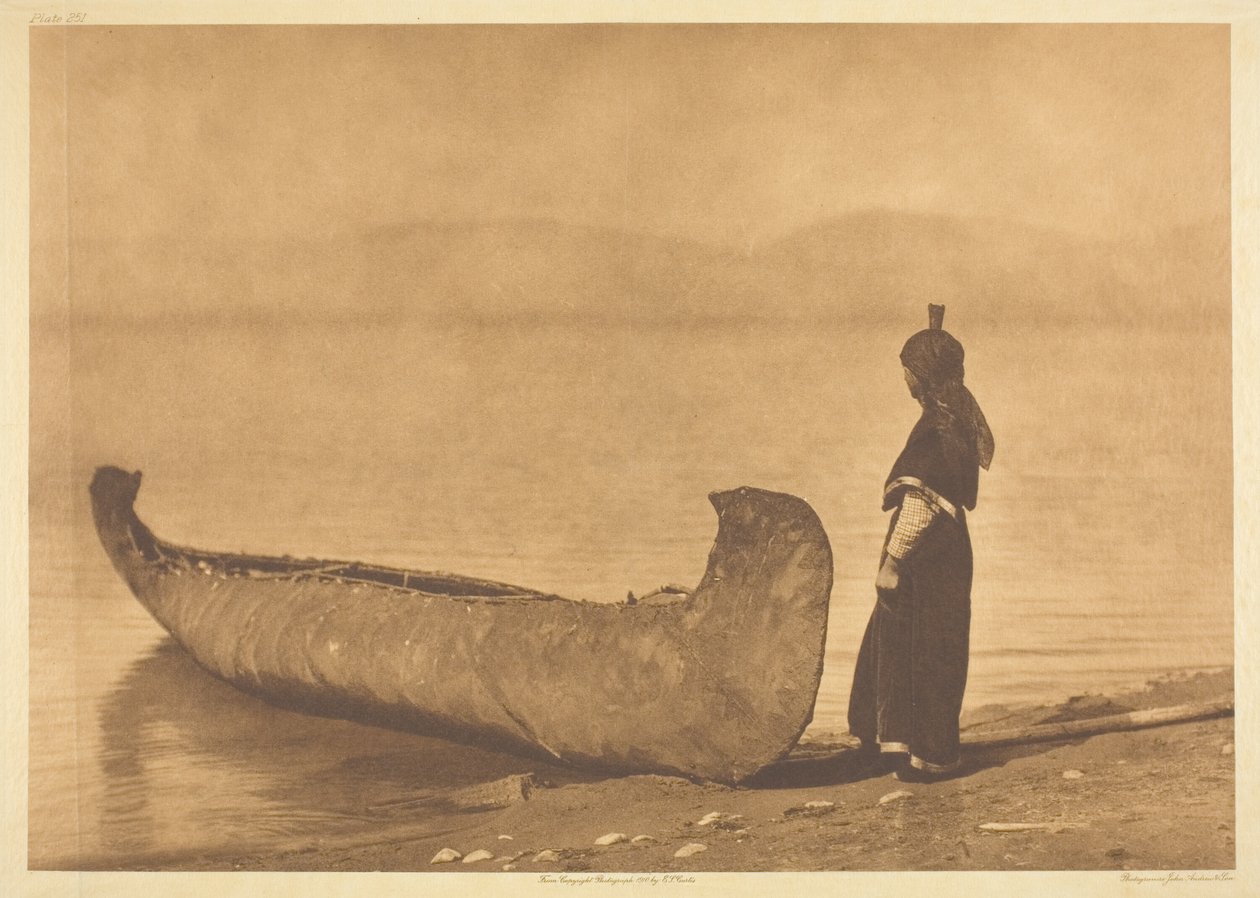 Sur le Rivage du Lac - Kutenai - Edward S. Curtis