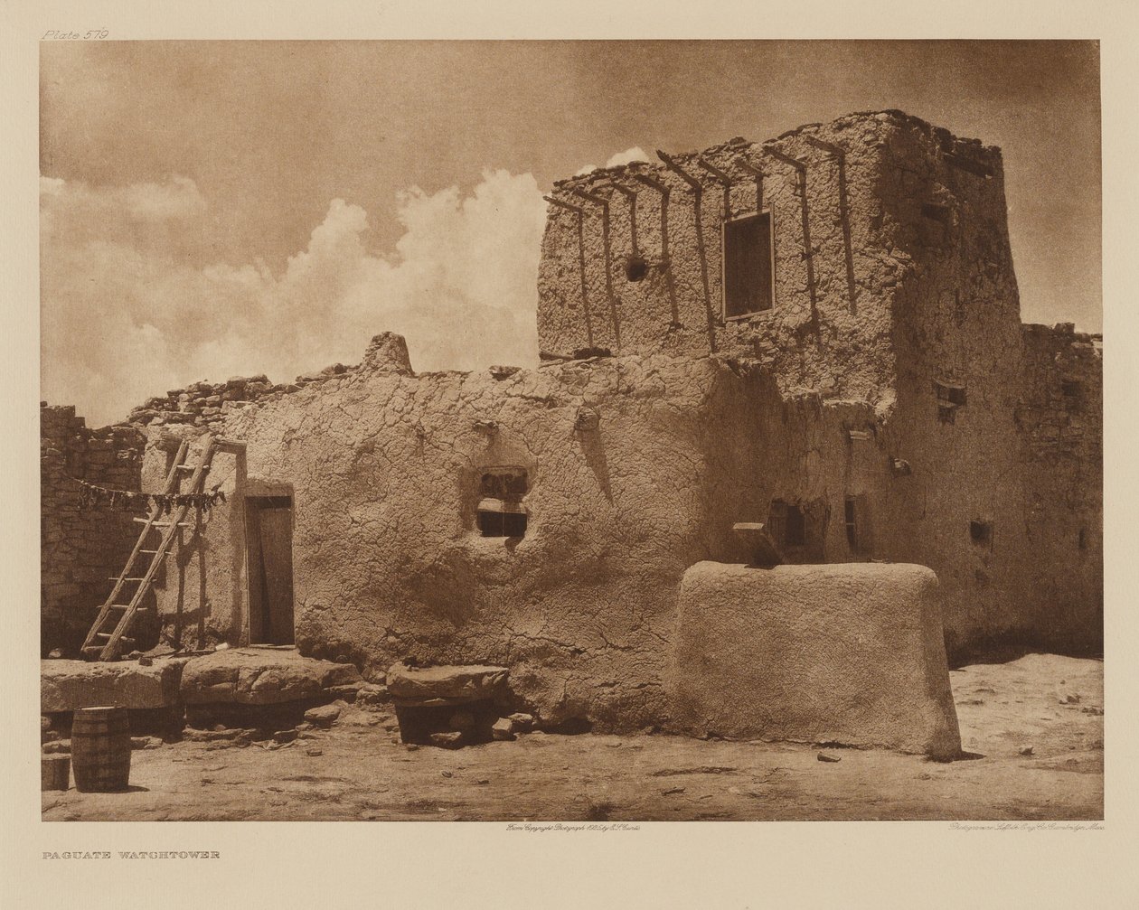 Tour de guet de Paguate - Edward S. Curtis