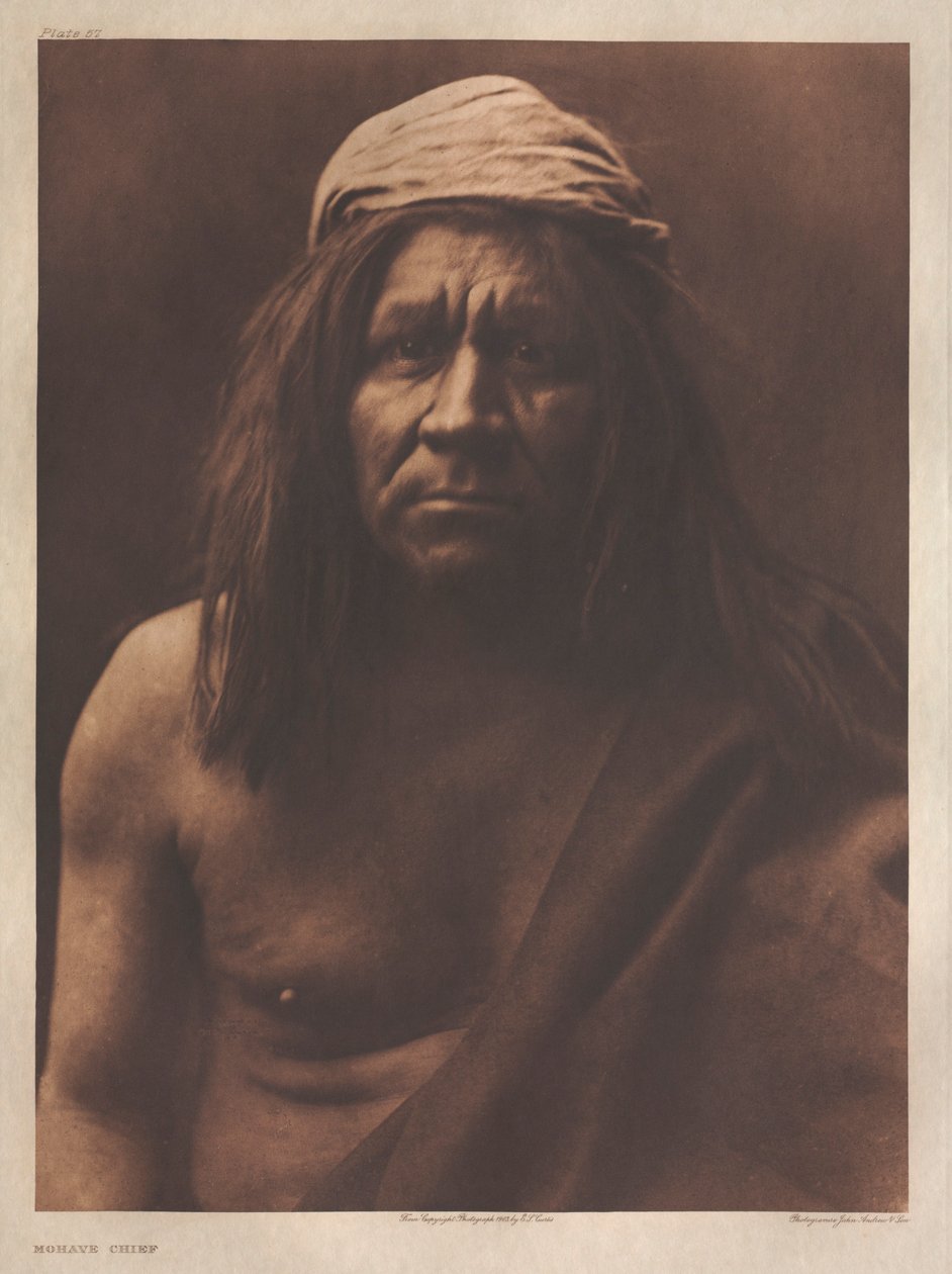 Portfolio II, planche 57 / Chef Mohave - Edward S. Curtis