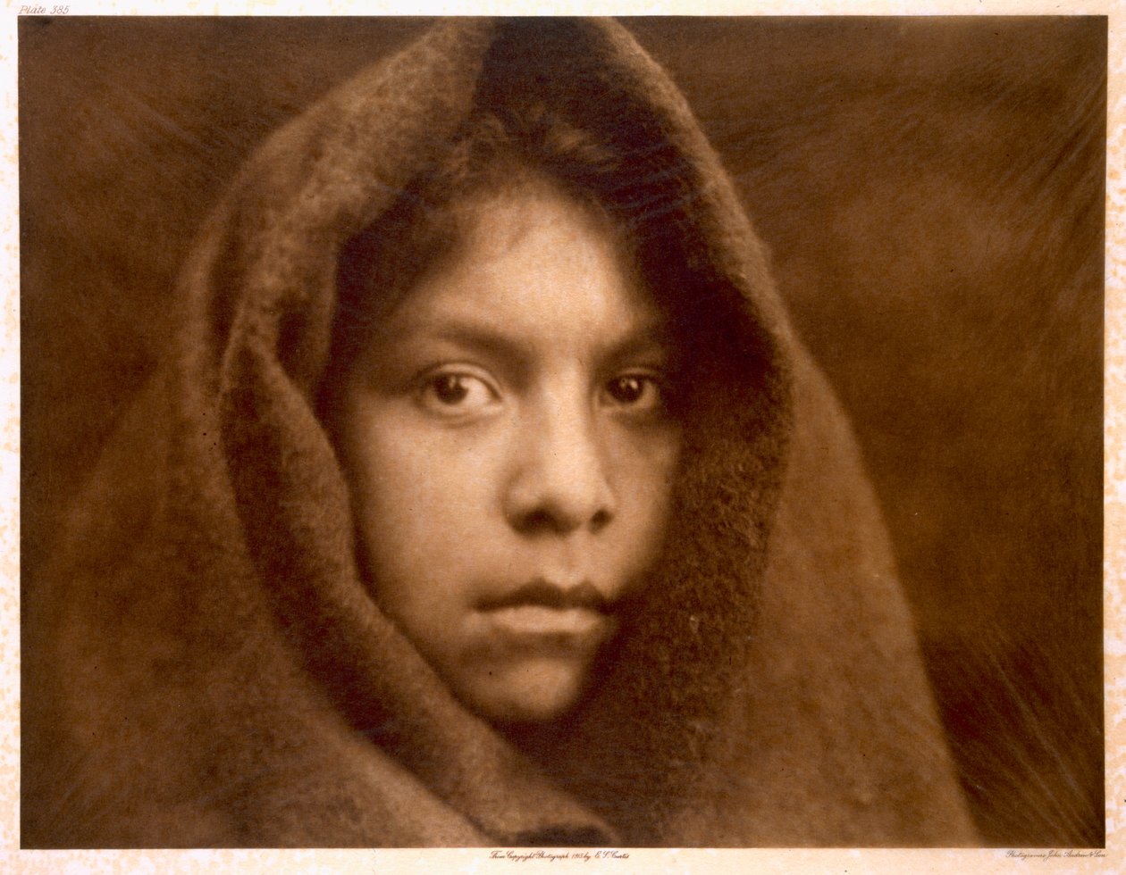 Une jeune fille Makah - Edward Sheriff (after) Curtis