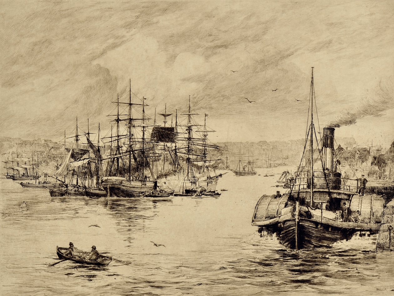 La Tyne : À Shields, c.1880 - Edward Slocombe